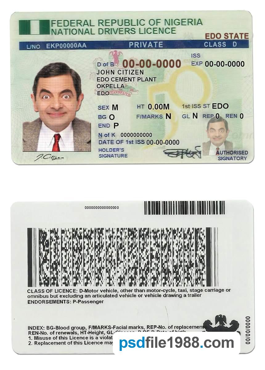 Nigeria Driving License